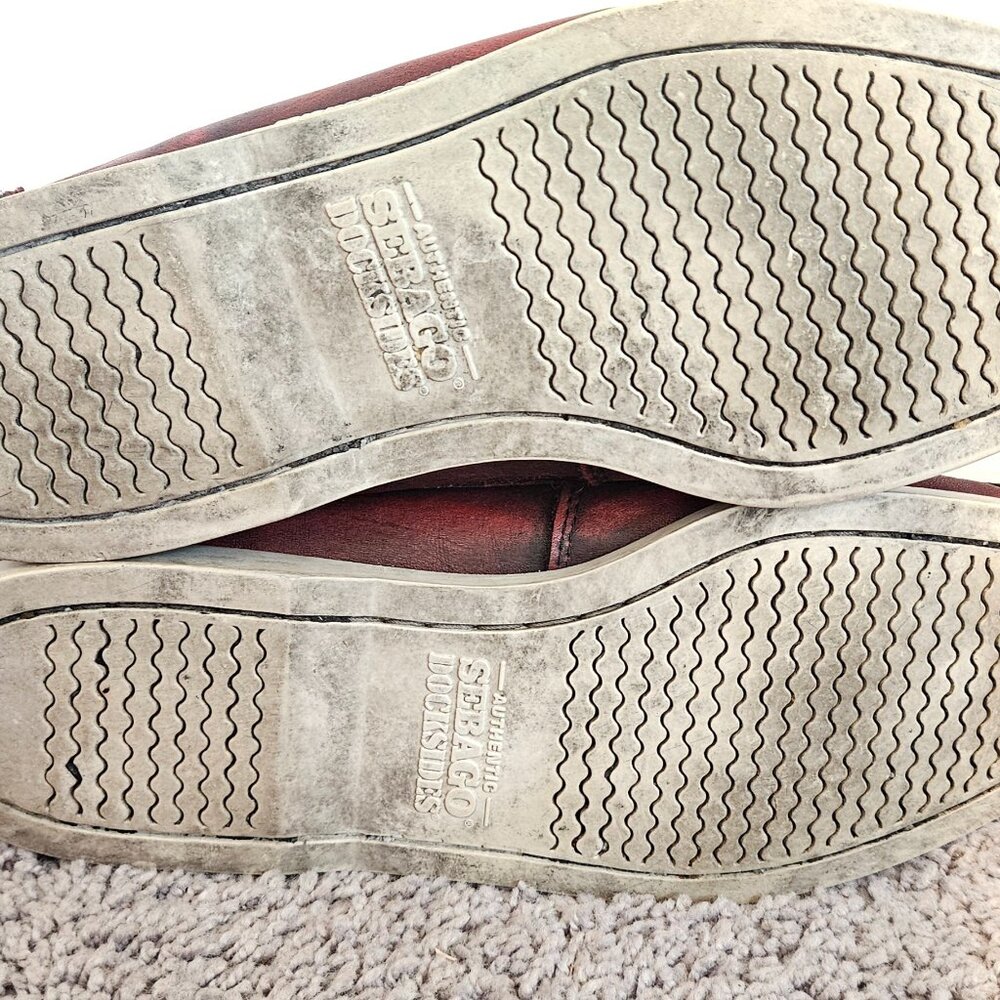 Sebago Lighthouse Docksider High Tops Firecracker Red Sz9 Mens/11Wmn - Picture 5 of 7